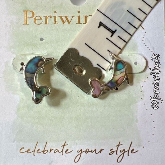 Periwinkle by Barlow Dolphin Earrings - Picture 6 of 7